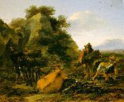 Landscape with Herdsmen Gathering Sticks